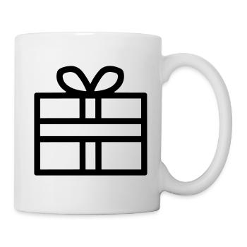 Kleine Geschenkbox - Tasse - Weiß - Rechts