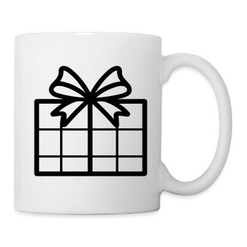 Kleine Geschenkbox - Tasse - Weiß - Rechts