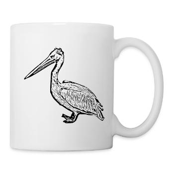 Pelikane Vogel Vögel Pelecanus - Tasse - Weiß - Rechts