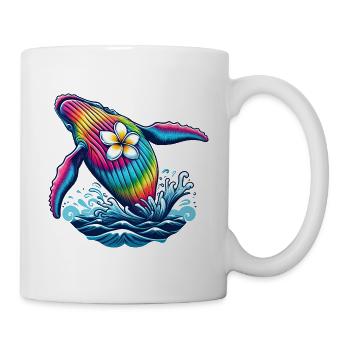 Tie Dye Wal Kreuzfahrt Urlaub 2024 Hawaii - Tasse - Weiß - Rechts