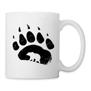 Empreinte de l’empreinte de l’ours Empreinte de l’empreinte de l’ours - Mug blanc - blanc - Droite