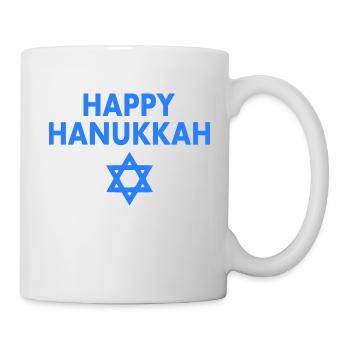 HAPPY HANUKKAH - Tasse - Weiß - Rechts