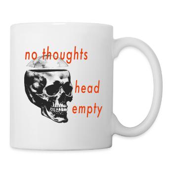 no thoughts - Mug - white - Right