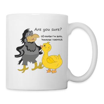 Duckling and crow - Mug - white - Right