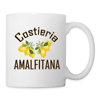Amalfi, Amalfiküste - Tasse - Weiß - Rechts