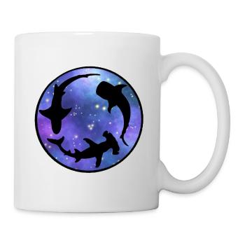 L’univers des requins - Mug blanc - blanc - Droite