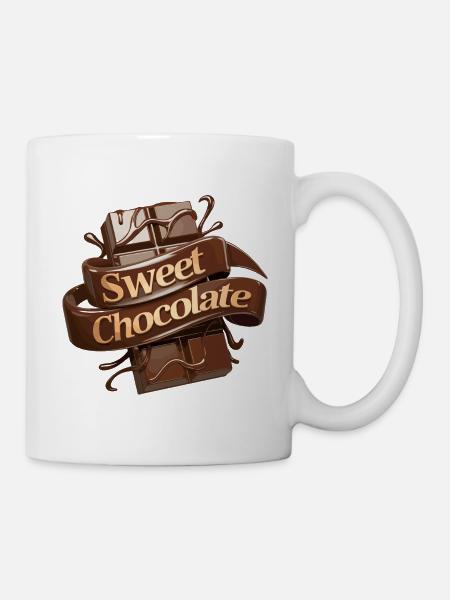 Sweet Chocolate für Schokoladen Liebhaber - Tasse - Weiß