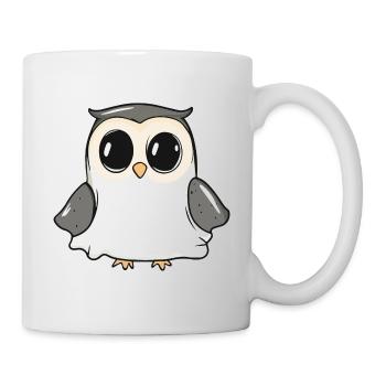 Owl Halloween Funny Ghost - Mug - white - Right