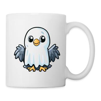 Aigle Halloween Drôle Fantôme - Mug blanc - blanc - Droite