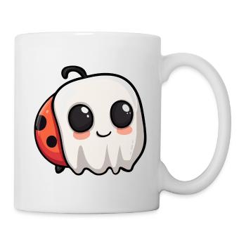 Ladybug Halloween Funny Ghost - Mug - white - Right