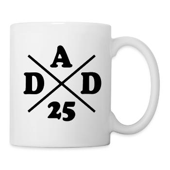 Dad 25 - Tasse - Weiß - Rechts