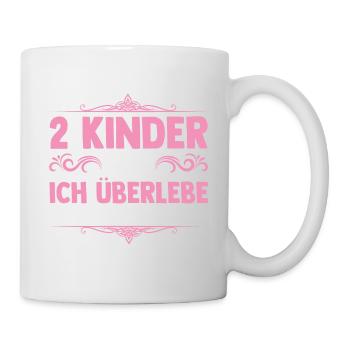 Mama Von 2 Kindern - Tasse - Weiß - Rechts