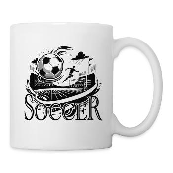 Football is the sport for men - Mug - white - Right