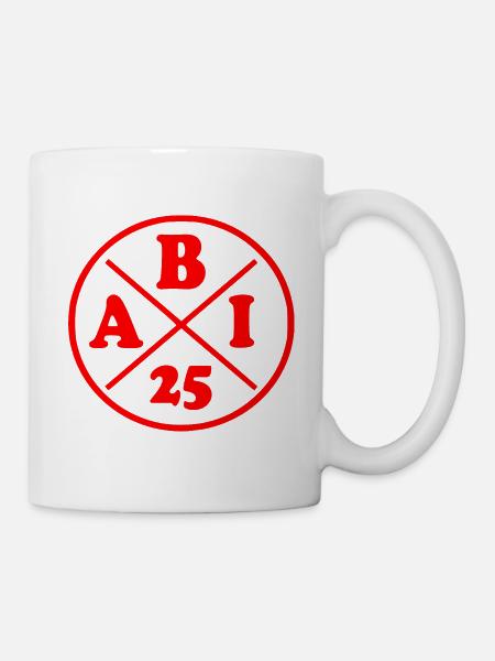 Abi 2025 - Tasse - Weiß