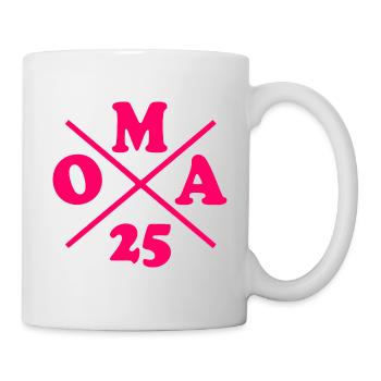 Oma 2025 - Tasse - Weiß - Rechts