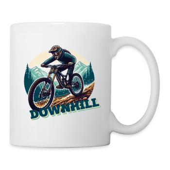 Vélo VTT Descente Cross VTT Sport - Mug blanc - blanc - Droite