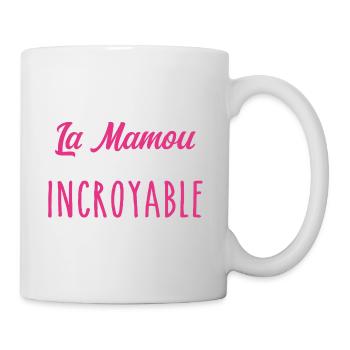 Officiellement La Mamou Incroyable - Mug blanc - blanc - Droite