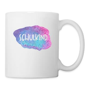 Schulkind Watercolor - Tasse - Weiß - Rechts