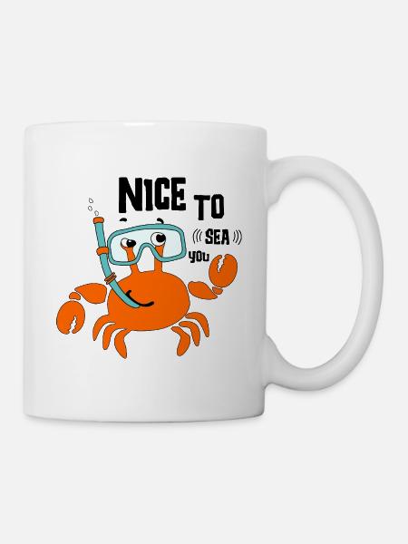 Krabbe - Tasse - Weiß