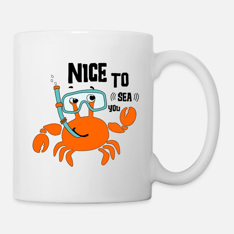 Krabbe - Tasse - Weiß