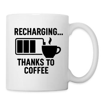 Le café me fait payer - Mug blanc - blanc - Droite