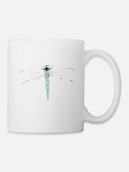 Libelle - Tasse - Weiß
