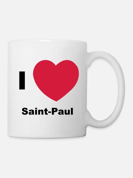 Ich liebe Saint Paul - Tasse - Weiß