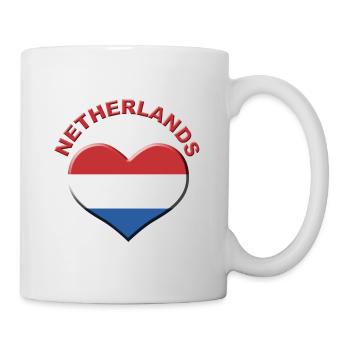 Heart for Netherlands - Tasse - Weiß - Rechts