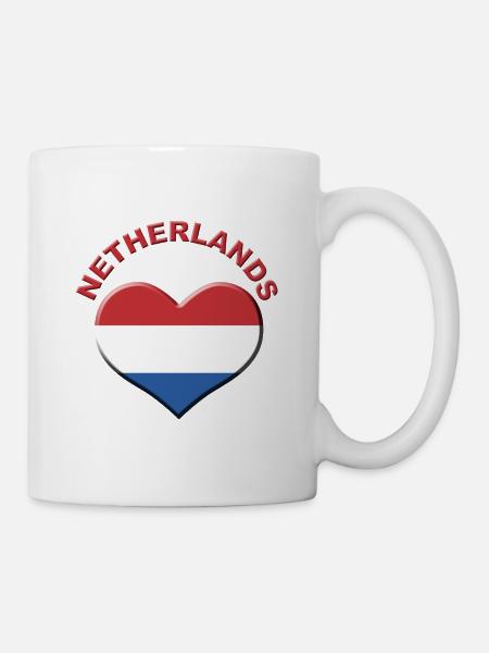 Heart for Netherlands - Tasse - Weiß