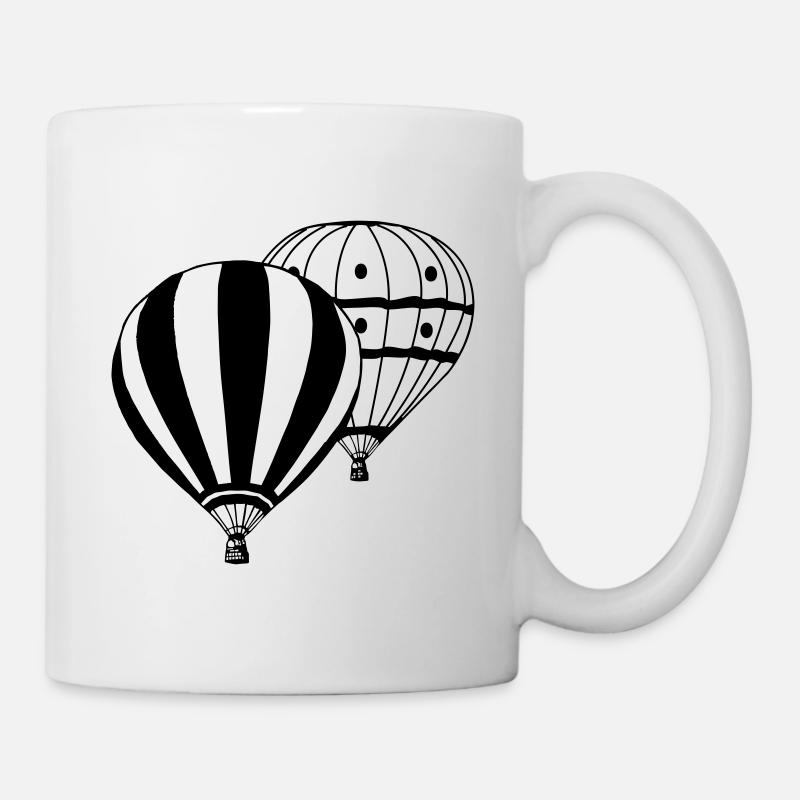 Heißluftballon Ballonfahrer Ballonfahrt 2 (25) - Tasse - Weiß