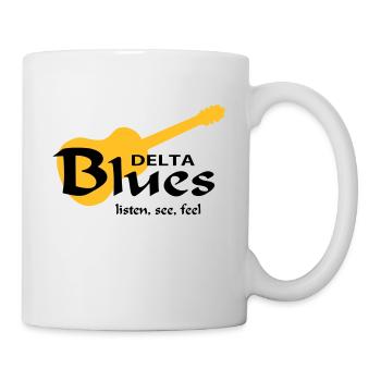 DeltaBluesListenSeeFeel - Tasse - Weiß - Rechts