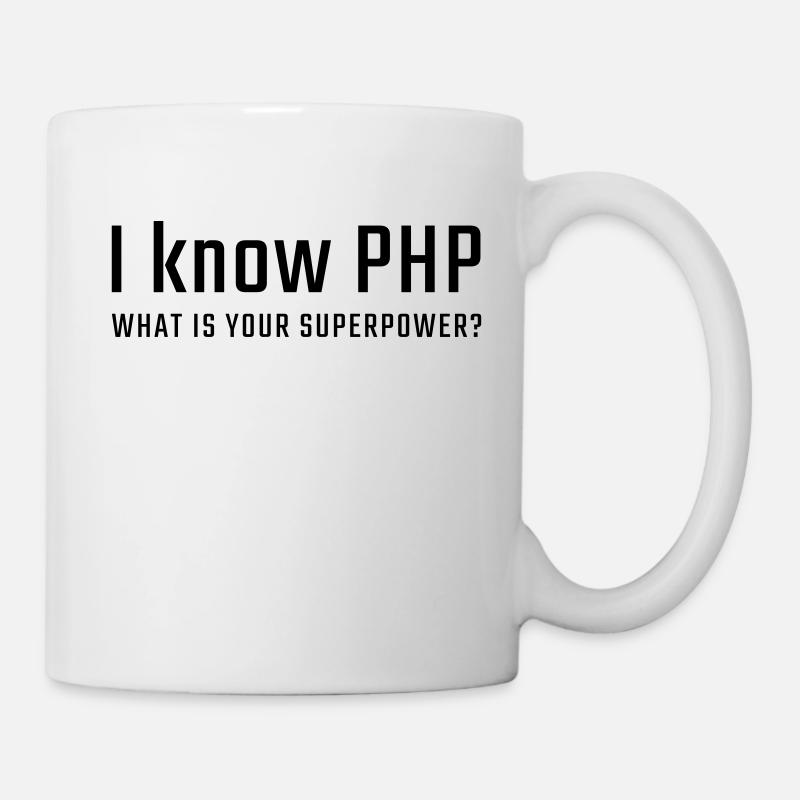 Ich kenne PHP - Tasse - Weiß
