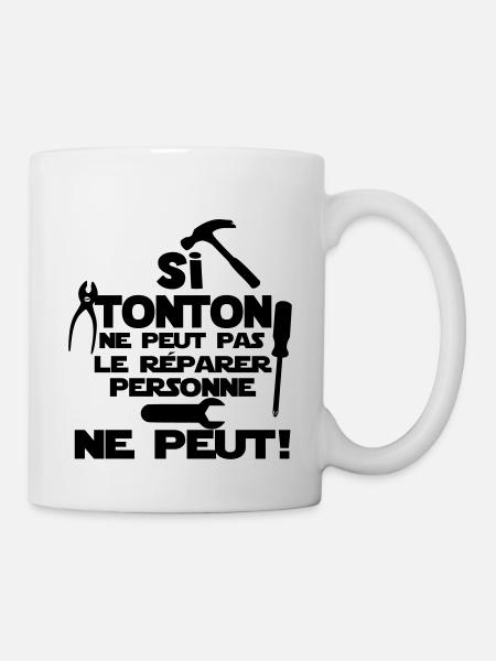 si tonton - Mug blanc - blanc
