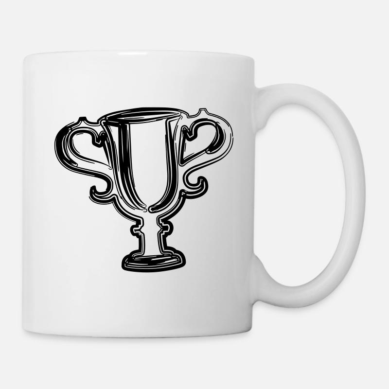 Vainqueur - Coupe - Trophée - Mug blanc - blanc