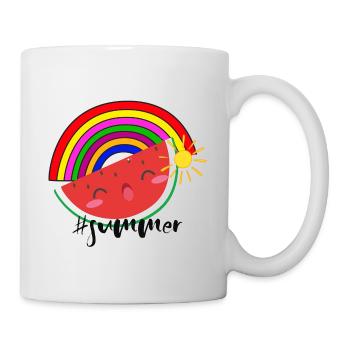 SOMMER Motiv/MELONE - Tasse - Weiß - Rechts