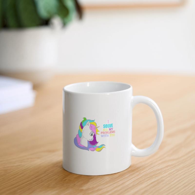 Unicorn glitter problems solver gift idea Mug