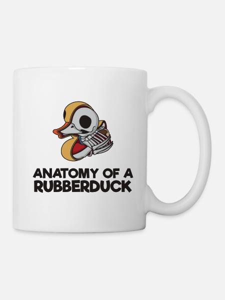 Anatomy Of A Rubberduck Gift - Mug - white