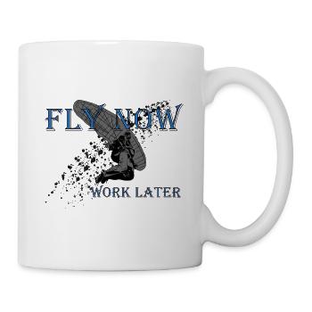 Gleitschirmfliegen - Tasse - Weiß - Rechts