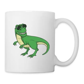 Cool Tyrannosaurus Rex - Dinosaurier T-Rex - Tasse - Weiß - Rechts