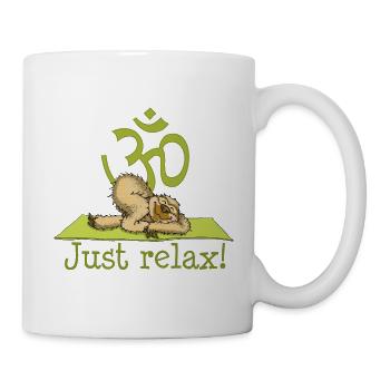 Paresse de yoga très détendue - Mug blanc - blanc - Droite