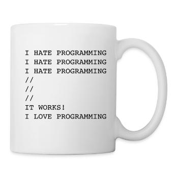 I Hate Programming - Mug - white - Right