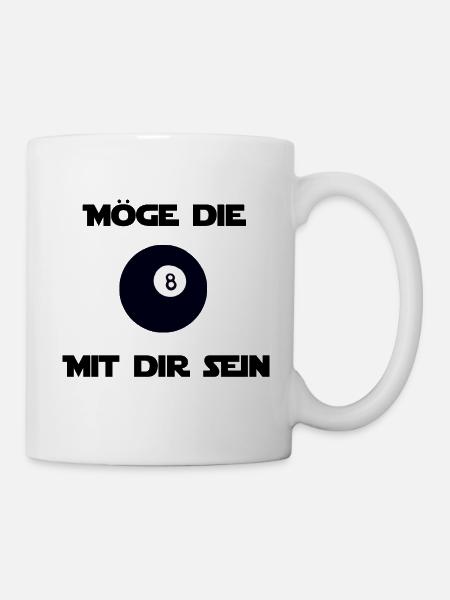 Billard Spruch - Tasse - Weiß