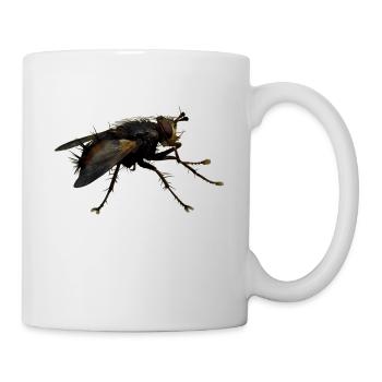 Außerirdisch Alien Wesen, oder nur eine Fliege? - Tasse - Weiß - Rechts