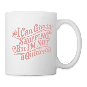 Einkaufen-Quitter-Grafik - Tasse - Weiß - Rechts
