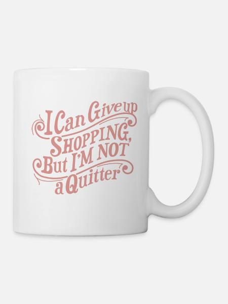 Shopping Quitter Graphic - Mug - white