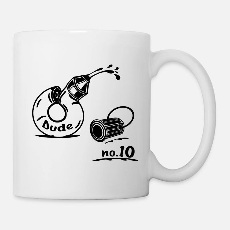 Dude no 10 - Tasse - Weiß