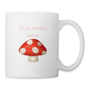 Toadstool: "Vous savez que c'est l'automne quand" - Mug blanc - blanc - Droite
