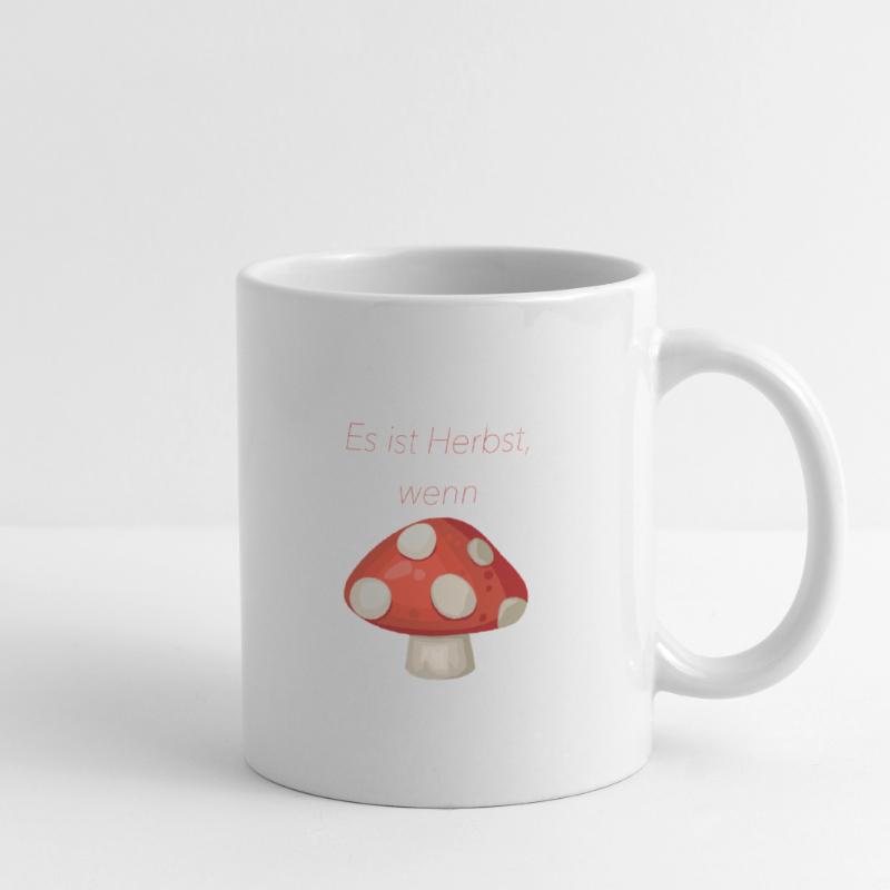Toadstool: "Vous savez que c'est l'automne quand" Mug blanc