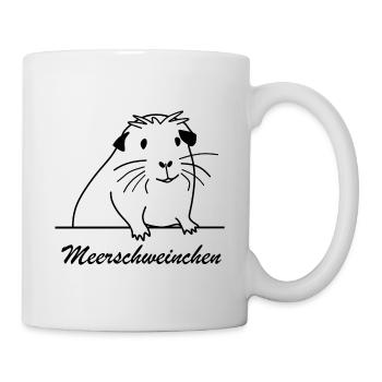 Meerschweinchen - Tasse - Weiß - Rechts