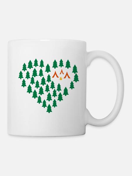 Camping - Tasse - Weiß